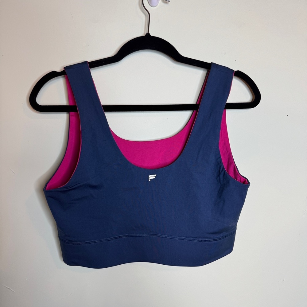Reversible Pink and Blue Sports Bra Fabletics - Picture 4 of 6